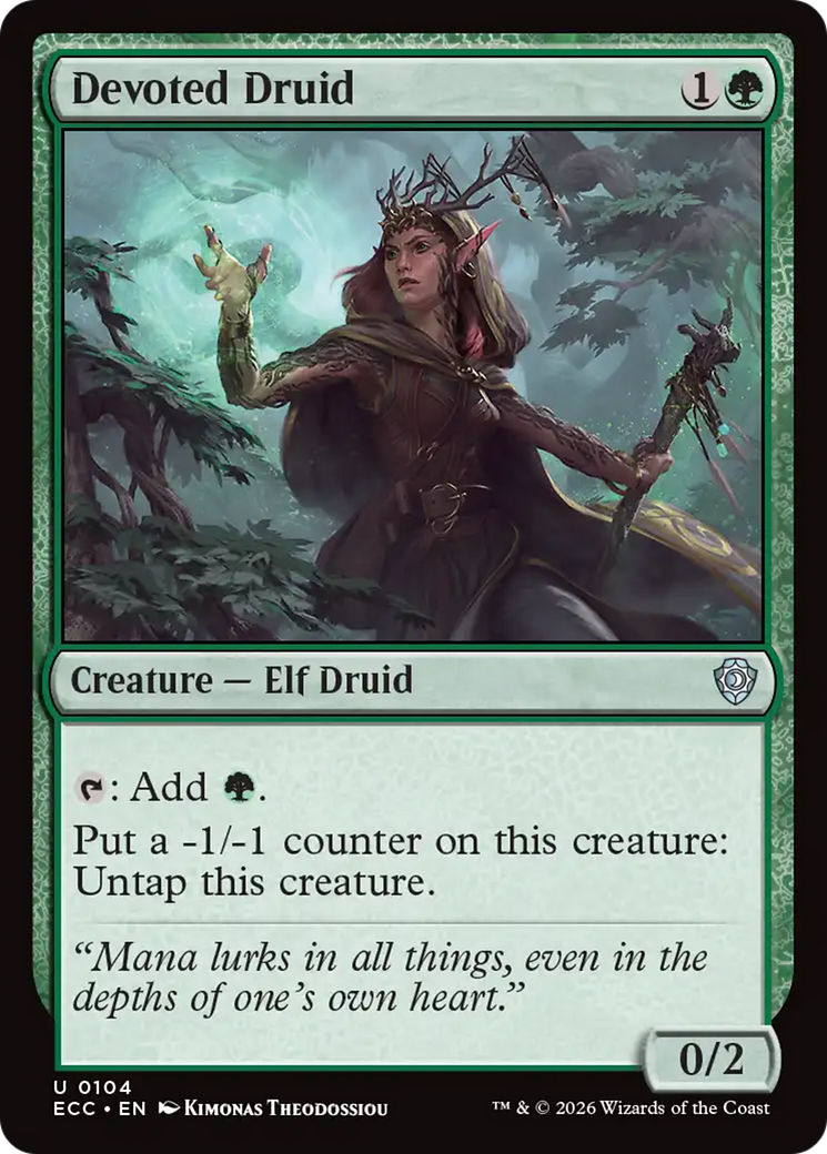 Devoted Druid [Lorwyn Eclipsed Commander] | Gate City Games LLC