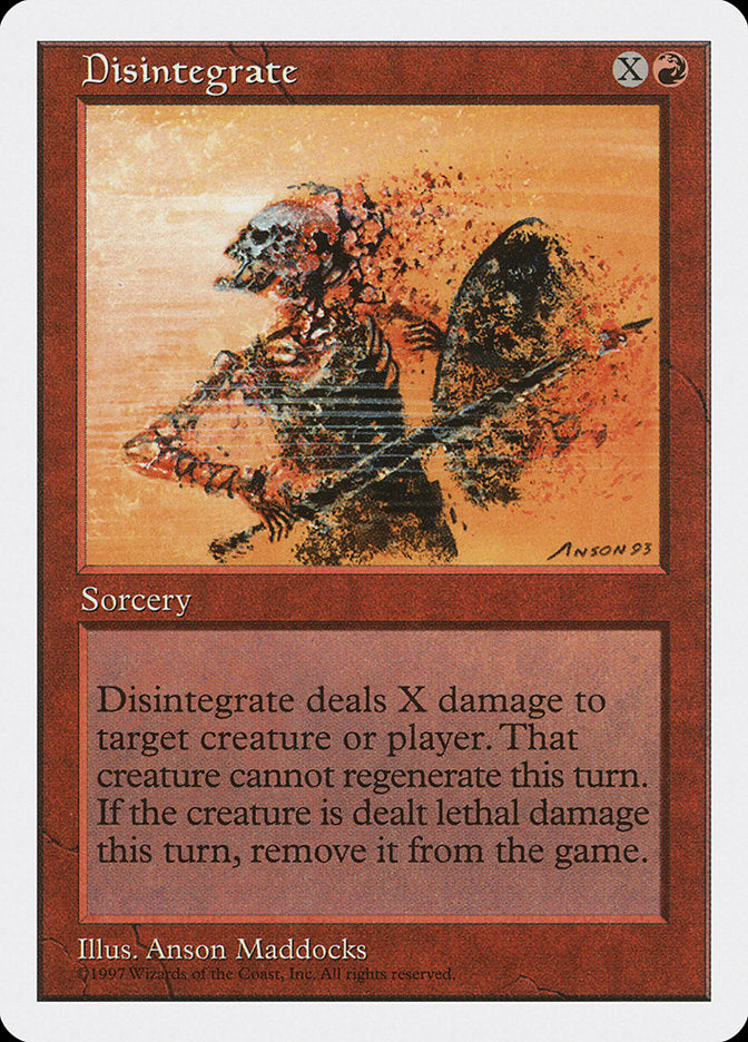 Disintegrate [Fifth Edition] | Gate City Games LLC