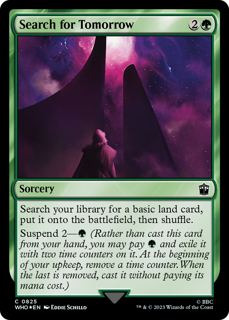 Search for Tomorrow (Surge Foil) [Doctor Who] | Gate City Games LLC