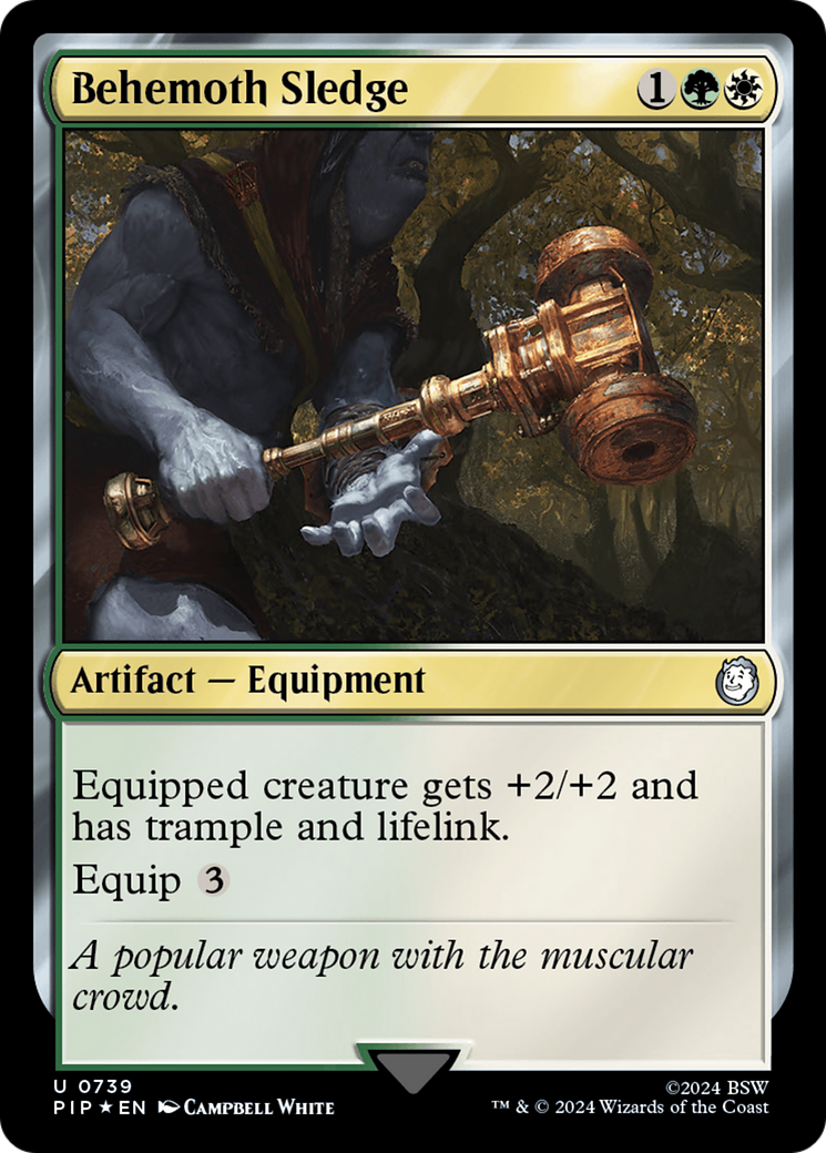 Behemoth Sledge (Surge Foil) [Fallout] | Gate City Games LLC