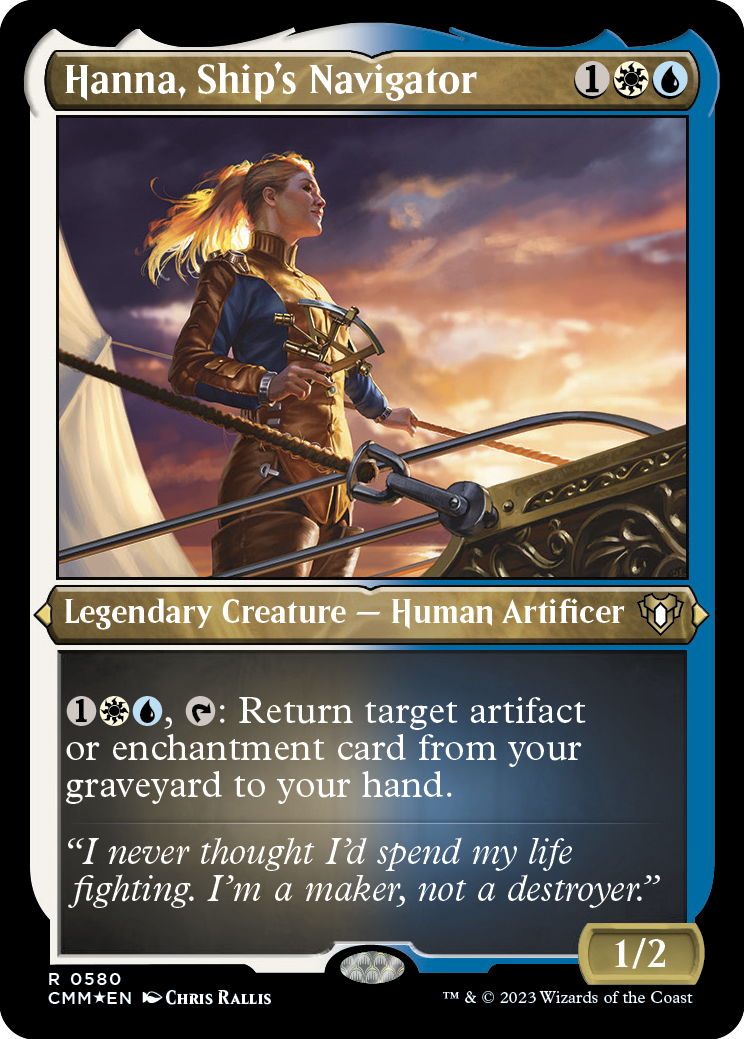 Hanna, Ship's Navigator (Foil Etched) [Commander Masters] | Gate City Games LLC