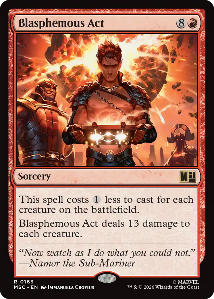 Blasphemous Act (Surge Foil) [Marvel Super Heroes Commander] | Gate City Games LLC