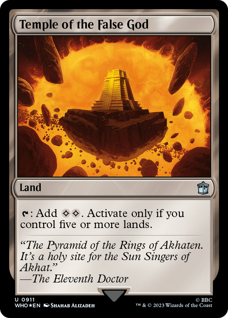 Temple of the False God (Surge Foil) [Doctor Who] | Gate City Games LLC