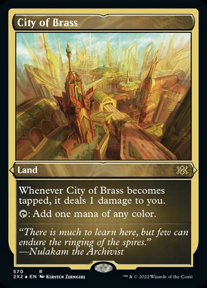 City of Brass (Foil Etched) [Double Masters 2022] | Gate City Games LLC