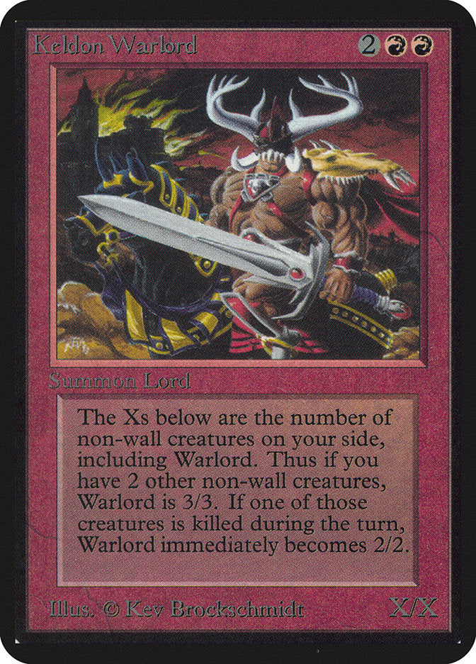 Keldon Warlord [Alpha Edition] | Gate City Games LLC