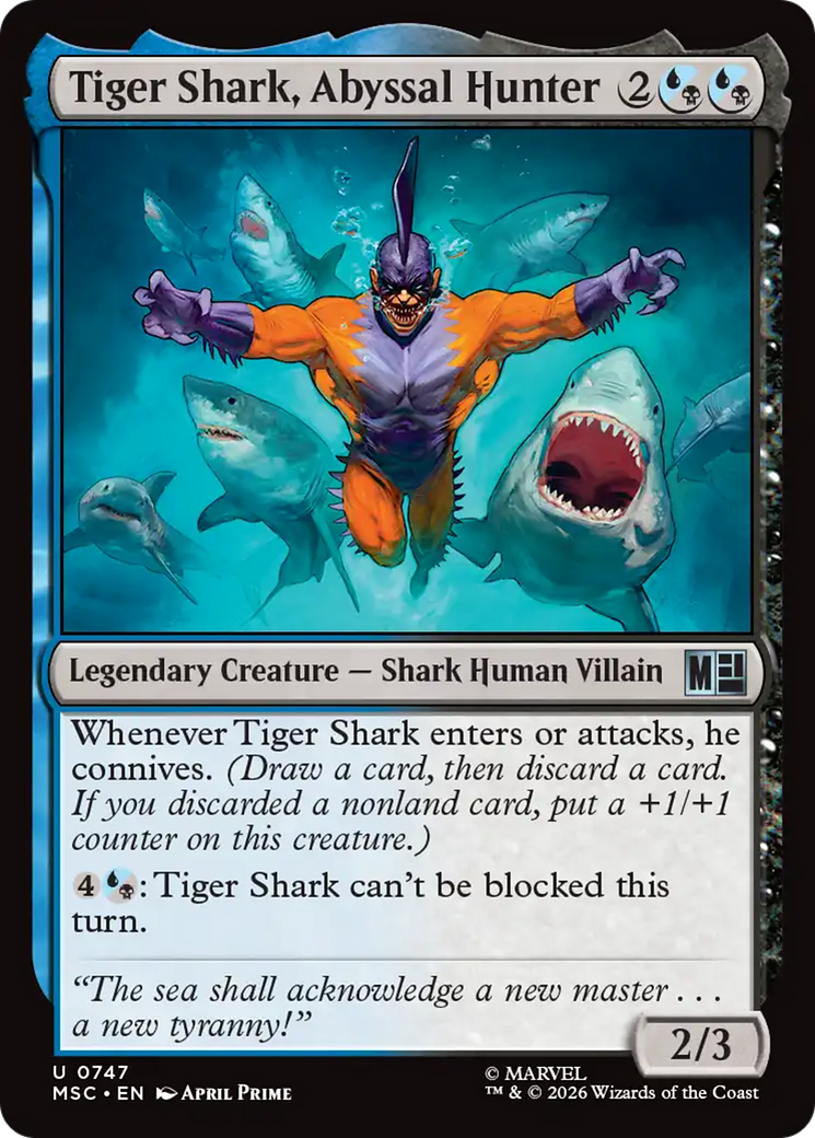 Tiger Shark, Abyssal Hunter [Marvel Super Heroes Commander] | Gate City Games LLC