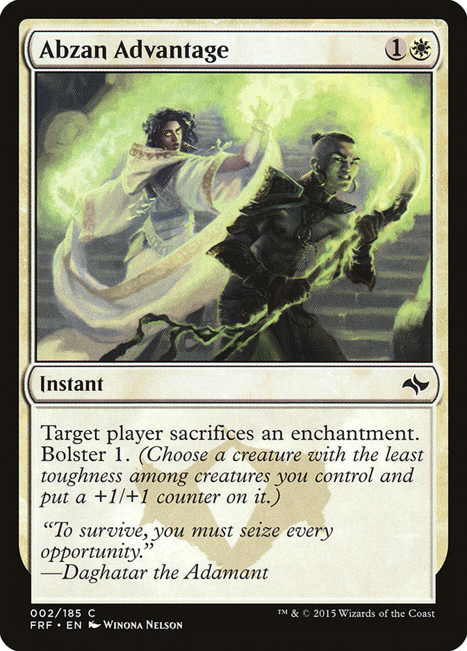 Abzan Advantage [Fate Reforged] | Gate City Games LLC