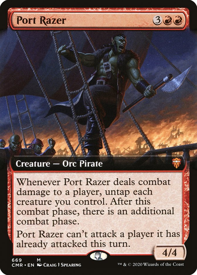 Port Razer (Extended Art) [Commander Legends] | Gate City Games LLC