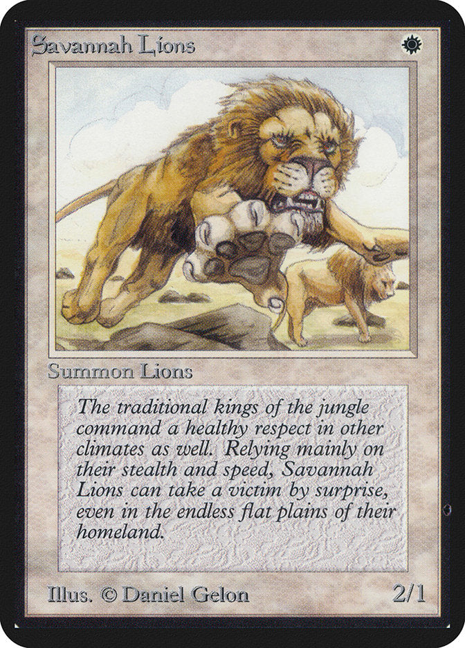 Savannah Lions [Alpha Edition] | Gate City Games LLC