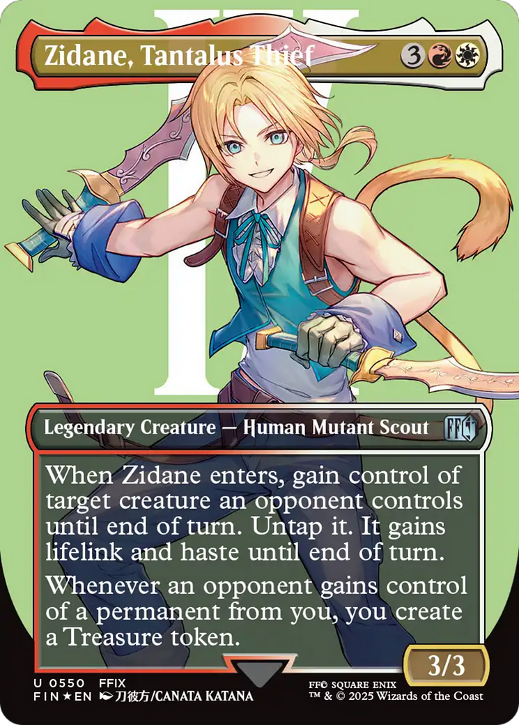 Zidane, Tantalus Thief (Borderless) (Surge Foil) [FINAL FANTASY] | Gate City Games LLC