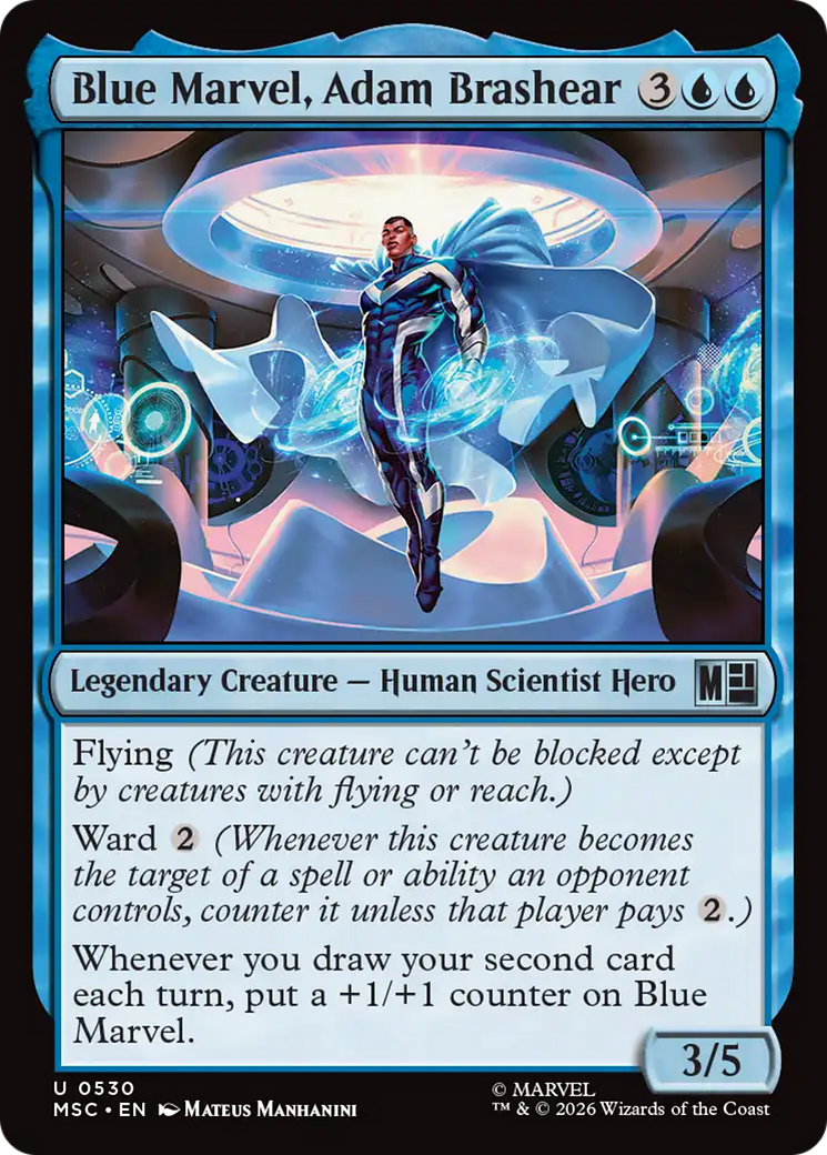 Blue Marvel, Adam Brashear [Marvel Super Heroes Commander] | Gate City Games LLC