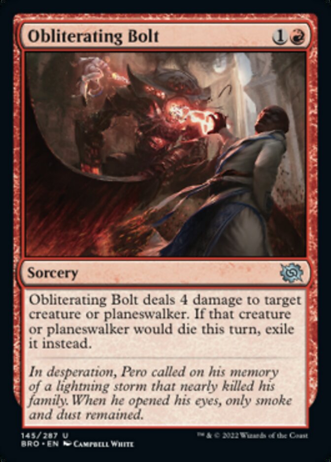 Obliterating Bolt [The Brothers' War] | Gate City Games LLC
