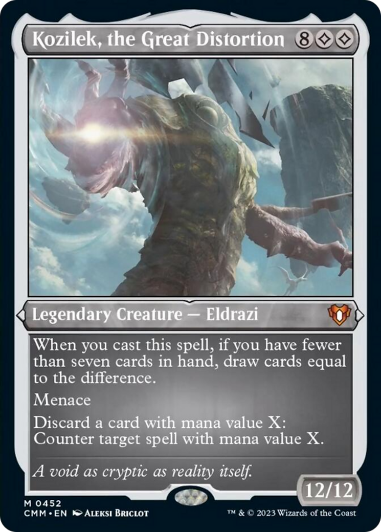 Kozilek, the Great Distortion (Foil Etched) [Commander Masters] | Gate City Games LLC