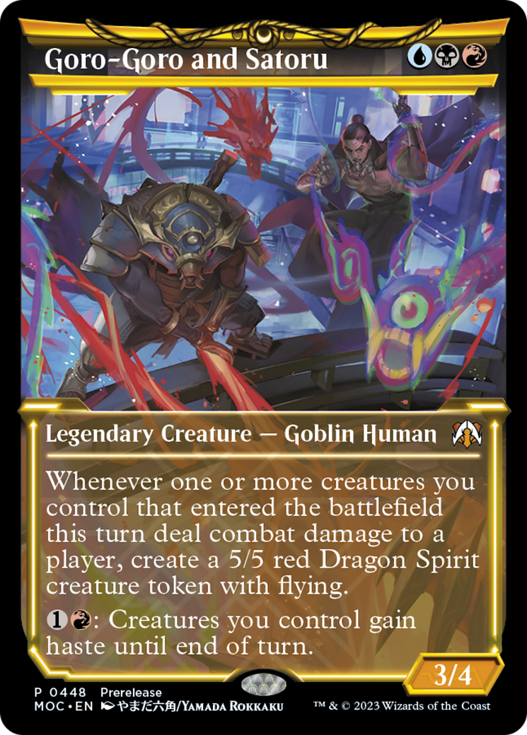 Goro-Goro and Satoru (Showcase Planar Booster Fun) [March of the Machine Commander Prerelease Promos] | Gate City Games LLC