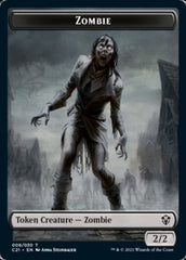 Zombie // Horror Double-Sided Token [Commander 2021 Tokens] | Gate City Games LLC