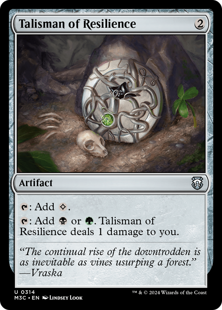 Talisman of Resilience (Ripple Foil) [Modern Horizons 3 Commander] | Gate City Games LLC