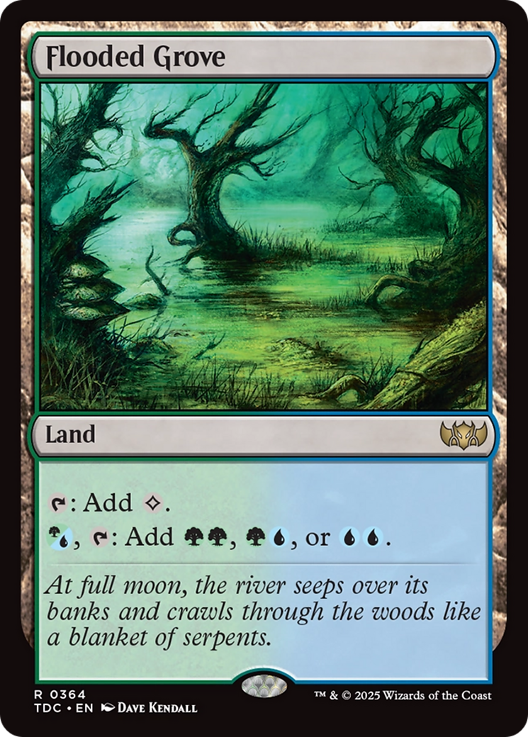 Flooded Grove [Tarkir: Dragonstorm Commander] | Gate City Games LLC