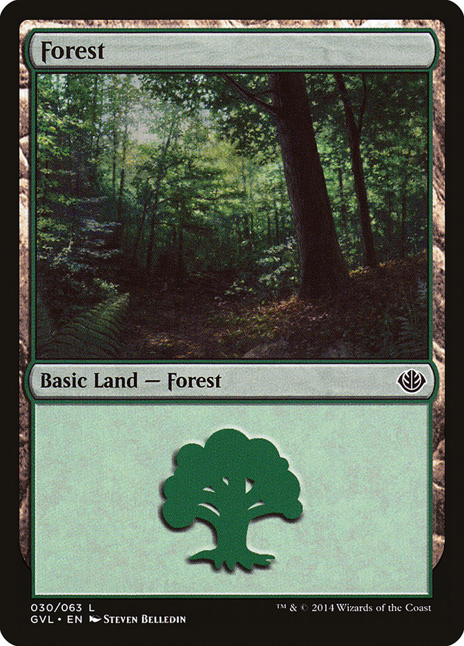 Forest (30) (Garruk vs. Liliana) [Duel Decks Anthology] | Gate City Games LLC