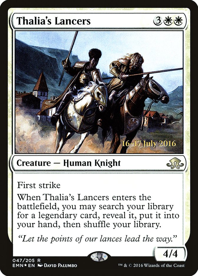 Thalia's Lancers [Eldritch Moon Prerelease Promos] | Gate City Games LLC