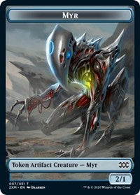 Myr (007) // Elf Warrior Double-Sided Token [Double Masters Tokens] | Gate City Games LLC