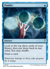 Ponder (White Border) [Mystery Booster 2] | Gate City Games LLC