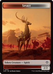 Fractal (0004) // Spirit (0010) Double-Sided Token [Secrets of Strixhaven Tokens] | Gate City Games LLC