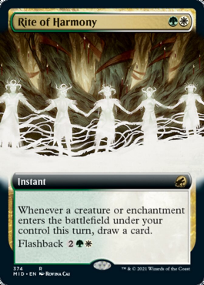 Rite of Harmony (Extended Art) [Innistrad: Midnight Hunt] | Gate City Games LLC