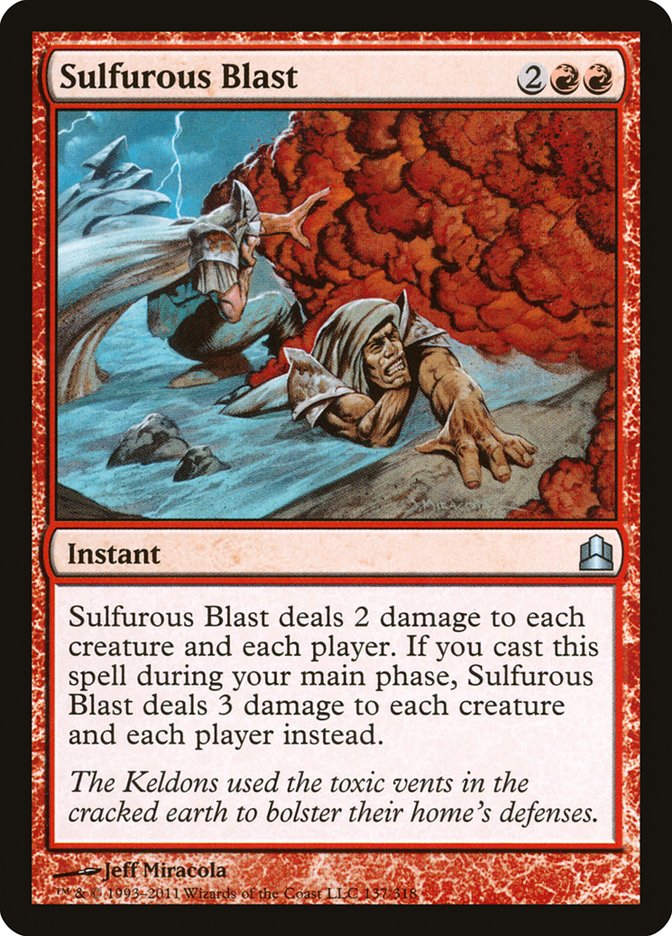 Sulfurous Blast [Commander 2011] | Gate City Games LLC