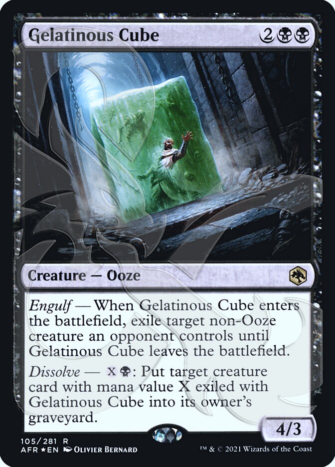 Gelatinous Cube (Ampersand Promo) [Dungeons & Dragons: Adventures in the Forgotten Realms Promos] | Gate City Games LLC
