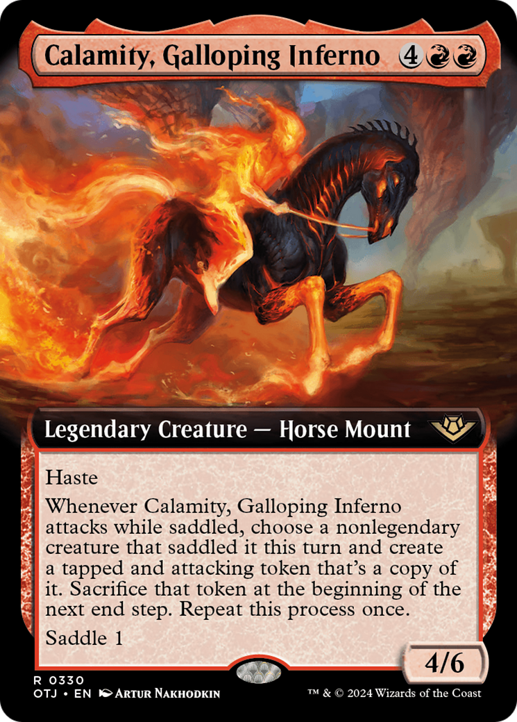 Calamity, Galloping Inferno (Extended Art) [Outlaws of Thunder Junction] | Gate City Games LLC