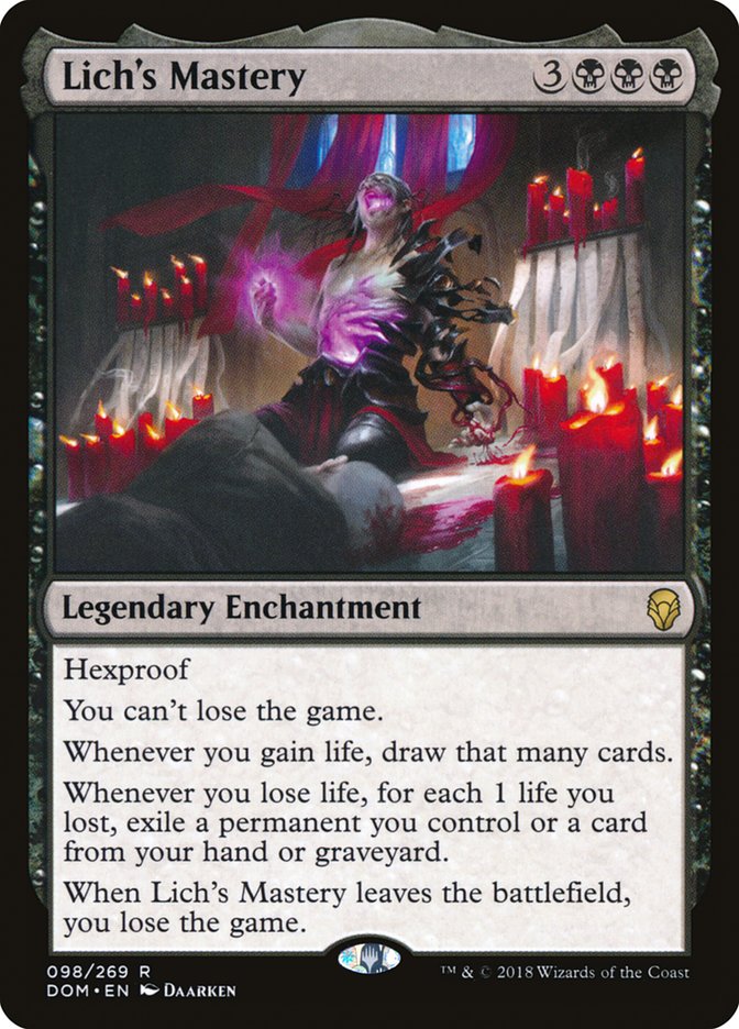 Lich's Mastery [Dominaria] | Gate City Games LLC