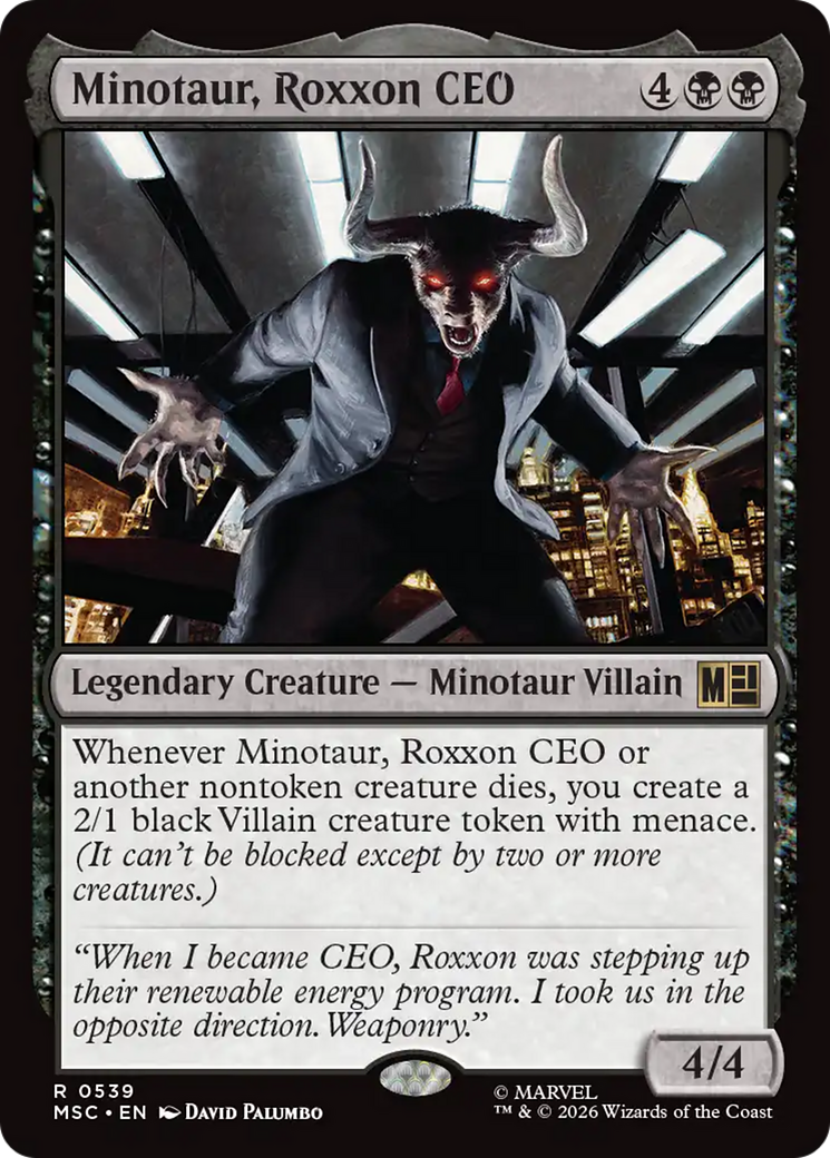 Minotaur, Roxxon CEO [Marvel Super Heroes Commander] | Gate City Games LLC