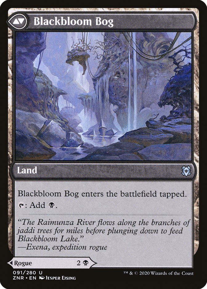 Blackbloom Rogue // Blackbloom Bog [Zendikar Rising] | Gate City Games LLC