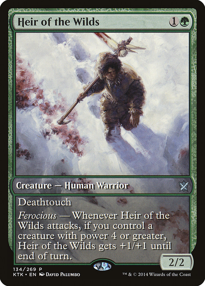 Heir of the Wilds (Game Day) (Extended Art) [Khans of Tarkir Promos] | Gate City Games LLC