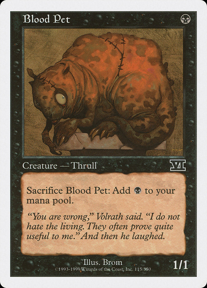 Blood Pet [Classic Sixth Edition] | Gate City Games LLC