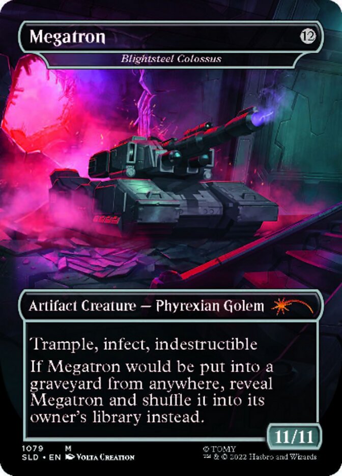 Blightsteel Colossus - Megatron (Borderless) [Secret Lair Drop Series] | Gate City Games LLC