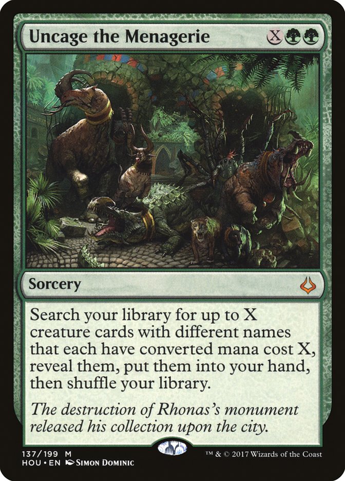 Uncage the Menagerie [Hour of Devastation] | Gate City Games LLC