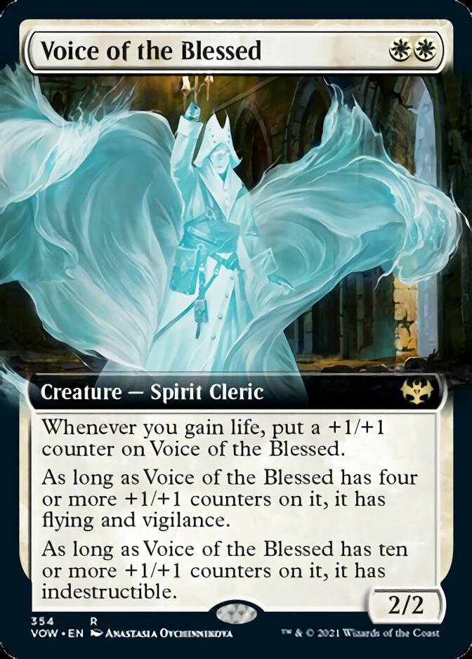 Voice of the Blessed (Extended Art) [Innistrad: Crimson Vow] | Gate City Games LLC