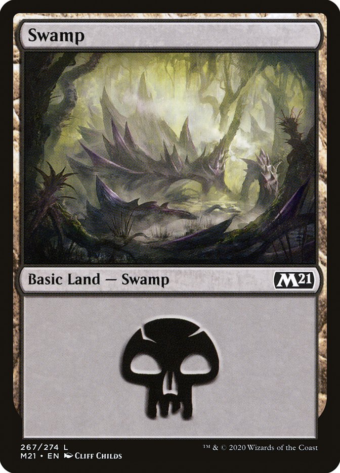 Swamp (267) [Core Set 2021] | Gate City Games LLC