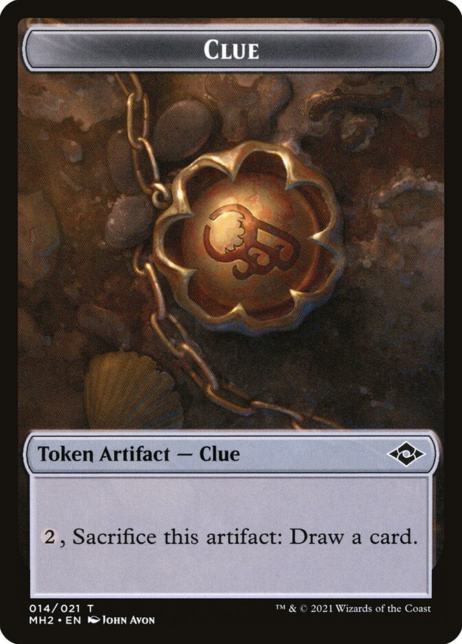 Human // Clue Double-Sided Token [Pioneer Challenger Decks 2022] | Gate City Games LLC