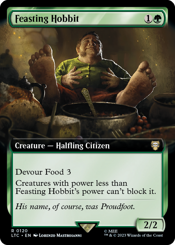 Feasting Hobbit (Extended Art) [The Lord of the Rings: Tales of Middle-Earth Commander] | Gate City Games LLC