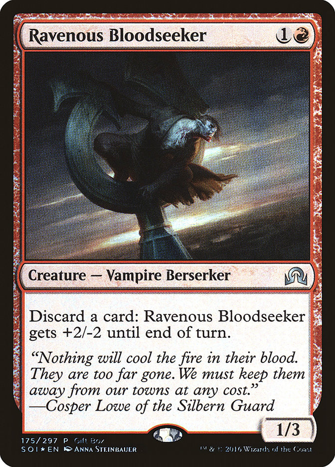 Ravenous Bloodseeker (Gift Box) [Shadows over Innistrad Promos] | Gate City Games LLC