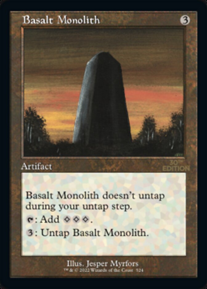 Basalt Monolith (Retro) [30th Anniversary Edition] | Gate City Games LLC