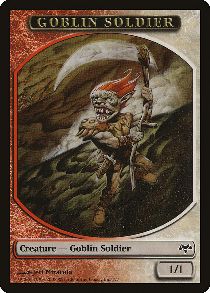 Goblin Soldier Token [Eventide Tokens] | Gate City Games LLC