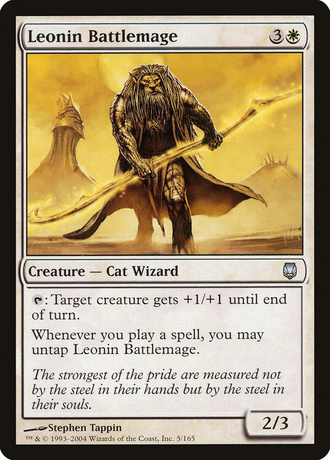 Leonin Battlemage [Darksteel] | Gate City Games LLC