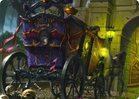 Honeymoon Hearse Art Card [Innistrad: Crimson Vow Art Series] | Gate City Games LLC
