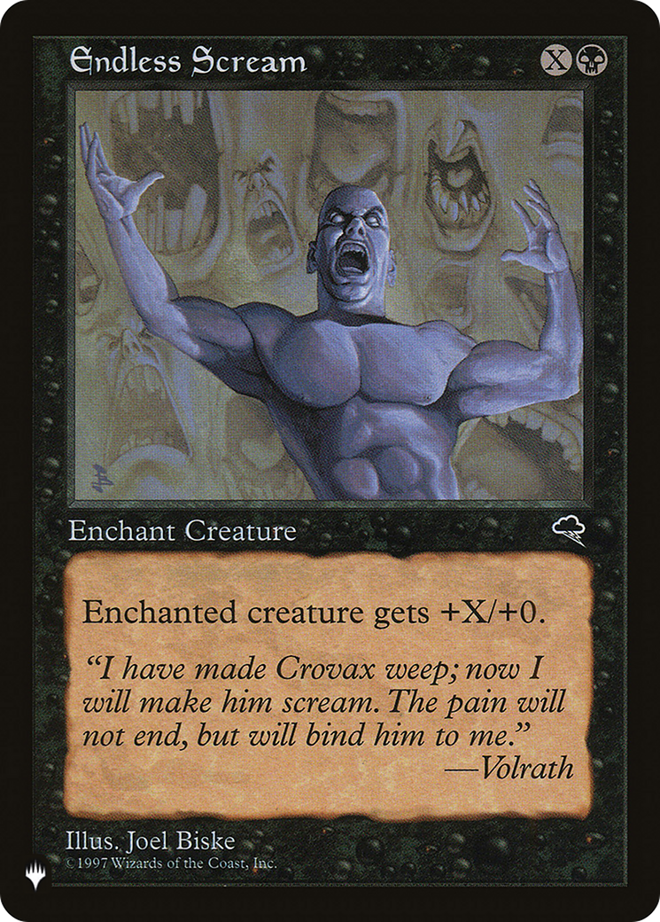 Endless Scream [The List] | Gate City Games LLC