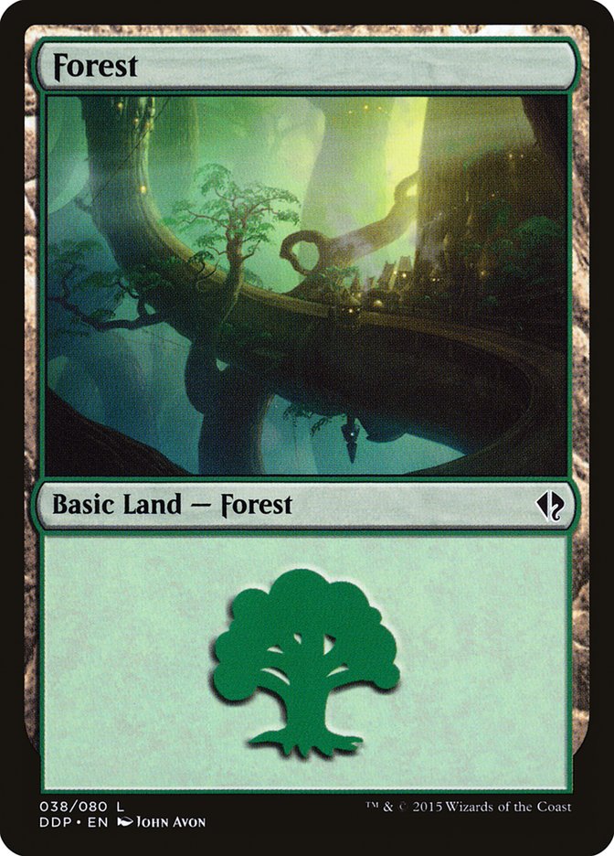 Forest (38) [Duel Decks: Zendikar vs. Eldrazi] | Gate City Games LLC