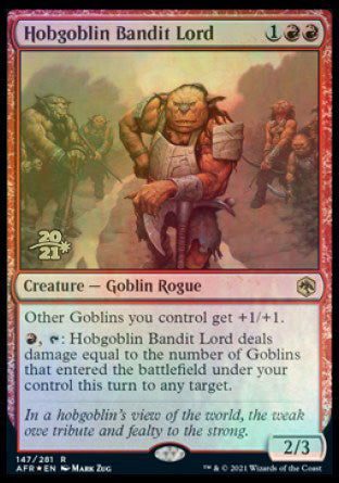 Hobgoblin Bandit Lord [Dungeons & Dragons: Adventures in the Forgotten Realms Prerelease Promos] | Gate City Games LLC