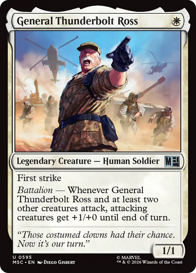 General Thunderbolt Ross [Marvel Super Heroes Commander] | Gate City Games LLC